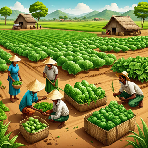 កាលពីមុននៅភូមិខ្នាតតូចមួយ មានកសិករជាមនុស្សម្នាក់ឈ្មោះស៊ីម។ ស៊ីមស្រឡាញ់បរិស្ថាន និងតែងតែប្រើផលិតផលអាចម៉ាសុីនក្លាយជាធ្វើឲ្យឡើងវិញ។ ថ្ងៃមួយ គាត់បានចាប់ផ្តើមប្រើកាបូបអាចម៉ាសុីនក្លាយជាធ្វើឲ្យឡើងវិញសម្រាប់បាយឈើរបស់គាត់។ ភូមិនទៀតមានការឧបត្ថម្ភពីជនបទដែលចាប់អារម្មណ៍ និងចង់សាកល្បង។ ដោយឆាប់ៗ យ៉ាងពេញនិយមភូមិទាំងមូលបានចូលរួមជាមួយស៊ីមក្នុងការប្រើឥណទានអាចម៉ាសុីនក្លាយជាធ្វើឲ្យឡើងវិញ។ ភូមិរបស់ពួកគេចាប់តាំងពីអានថា 'ភូមីរាបន្លែ' ដោយសារព្យាយាមកម្រកកម្លាំងដើម្បីថែរក្សាប្រាំងដែលជាដីបាន។