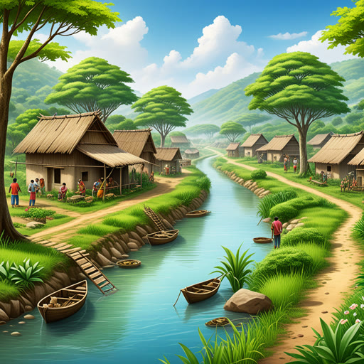 នៅក្នុងភូមិតូចមួយ ប្រព័ន្ធអេស្តីហ្គរកំពុងរីកចម្រើនជាមួយផែនដីនិងសត្វពោធិ៍អយុត្តិភាព។ ទោះបីជា ខាងក្រៅ មានរោងចក្រមួយបានបង្កើតនៅជិតផ្លូវ ការប្រាំផងនឹងមួយក៏គ្រប់គ្រងទៅ។ ភ្ញៀវដឹងពីសារៈសំខាន់នៃបរិស្ថានរបស់ពួកគេ បានរៀបចំព្រឹត្តិការណ៍ឱ្យការពារទេពកោសល្យ អេស្តីហ្គររបស់ពួកគេ។ ពួកគេបានដង់ដីដើម និងសម្អាបនឹងទន្លេ ដើម្បីធានាថាដំណើរដែលបន្ទាប់អាចមានបទ ធានាកាន់តែសុខស្រួលនៅក្នុងប្រព័ន្ធអេស្តីហ្គរ។
