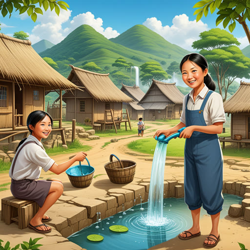 នៅភូមិសង្ឃរായിരുന്നു មានអ្នកបង្កើតច្នៃប្រឌិតម្នាក់ឈ្មោះលីន។ នៅថ្ងៃមួយ គាត់បានសង្កេតឃើញថាប្រជាជននៅភូមិត្រូវរងឥតក្តីពិបាកក្នុងការដកទឹកពីកន្លែងជ្រាប។ ដោយហេតុការតរាលបានចំបាច់ គាត់បានបង្កើតឧបករណ៍ដកទឹកជាច្នៃប្រឌិត។ ប្រជាជននេះត្រូវបានអស្ចារ្យនឹងរបៀបដែលគេអាចទាក់ទាញទឹកបានយ៉ាងងាយស្រួល។ ការបង្កើតថ្មីរបស់លីនបានបម្លែងជីវិតរបស់ពួកគេ ហើយធ្វើឱ្យច្បាស់ពីអំណាចនៃការច្នៃប្រឌិត។