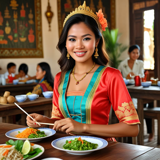 កាលពីនេះ មានទីក្រុងមួយផ្សព្វផ្សាយដោយពន្លឺ មានស្រីវ័យក្មេងឈ្មោះឌីនាទា។ នាងមានជាតិប្រភេទពិសេស ដោយព្រោះគាត់ជាខ្មែរ និងបារាំងចុះ។ ថ្ងៃមួយ នាងបានសម្រេចចិត្តស្វែងយល់អំពីវប្បធម៌ខុសគ្នា។ នាងបានពាក់ខៀវប្រពៃណីកម្ពុជាក្នុងពេលដែលសាកល្បងម្ហូបបារាំង។ ការសាមគ្គីនេះធ្វើឱ្យនាងមានភាពពិសេស ហើយជួយឲ្យនាងសូមកត ឯហ្នឹងជាពិភពអាក្រាត។