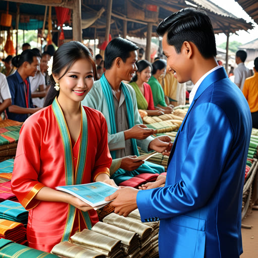 នៅក្នុងផ្សារតាមលើបុរាណ មានអ្នកលក់ពីរនាក់ឈ្មោះ Aidan និង Khmer បានចូលរួមក្នុងការចរចារអំពីតម្លៃនៃសុងសួរ។ Aidan ចង់លក់នៅតម្លៃខ្ពស់ ខណៈដែល Khmer មានគោលបំណងទិញវាដូចជាធានាប្រាក់ធន្ត១។ បន្ទាប់ពីម៉ោងជាច្រើននៃការពិភាក្សា ពួកគេបានឈានដល់កិច្ចព្រមព្រៀងដែលធ្វើឱ្យទាំងពីរផ្សេងទៀតប្រាកដប្រាំពីដូចគ្នាទៅ។ Aidan មានអារម្មណ៍ពេញចិត្តដោយសារវាត្រូវបានទិញដល់អ៊ីចឹង វានៅទីអំណោយ Khmer៕  មានអារម្មណ៍ពេញចិត្តក្នុងការទិញសុងសួរនោះហើយ។ ការចរចារនេះបានប្តូរទៅជាមិត្តភាពដោយសារពួកគេបានរៀនដឹងពីគ្នាកាន់តែច្រើន។