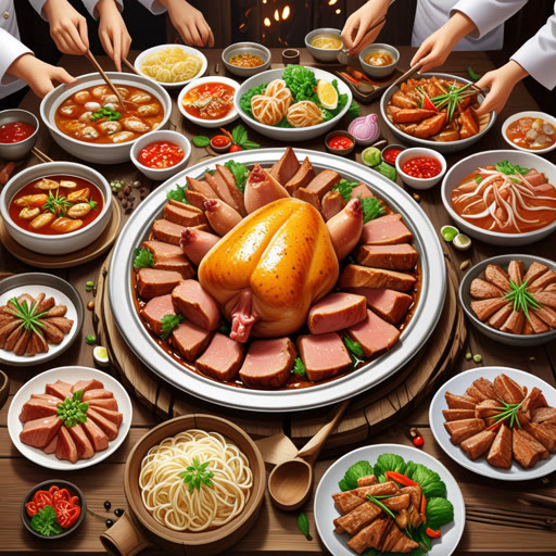 កាលពីមួយថ្ងៃនៅភូមិសេះមួយ មានអ្នកបរិញ្ញាកមভাবেឈ្មោះថូរី ដែលមានឈ្មោះល្អសំរាប់សាច់ទាកក់ដ៏ឆ្ងាញ់របស់នាង។ មួយថ្ងៃ នាងសម្រេចចិត្តធ្វើពិធីបុត្រសាច់ទាកក់សម្រាប់ជននៅភូមិ។ មនុស្សគ្រប់រូបបានយកម្ហូបខ្លួនឯងមកជួយប្រើការណែនាំសាច់ទាកក់។ នៅយប់នោះ ភូមិលើកឡើងជាមួយនឹងការព្រមព្រៀង ការកំសាន្ត និងកំណត់ចិត្ដមិនអាចចាំបានពីអាកាសបានជាប់នឹងអាកាសដែលបានរាំឡើងពីសាច់ទាកក់ឆាផ្នែក។ ការលួងលោមដ៏ពេញនិយមរបស់ថូរីបានក្លាយជាបណ្តូរប្រាំមួយនៃប្រពៃណី ដែលនាំឱ្យសហគមន៍មានភាពរួមបញ្ចូលគ្នារៀងរាល់ឆ្នាំ។