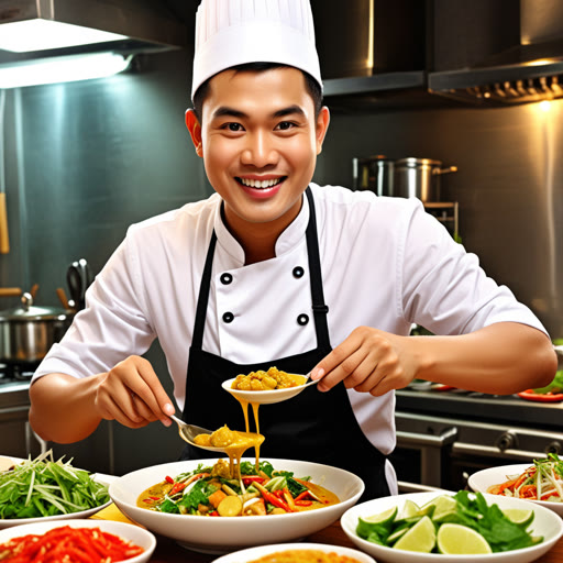 នៅក្នុងប្រទេសថៃ មនុស្សវ័យក្មេងម្នាក់ឈ្មោះគុន បានមោទនភាពក្នុងការធ្វើម្ហូបសម្រាប់អ្នកវិភាគអាហារដ៏គេស្គាល់។ គាត់ចង់ធ្វើឱ្យអ្នកវិភាគមានអារម្មណ៍ល្អជាមួយម្ហូបថៃរបស់គាត់។ ដូចនេះគាត់បានលំហាត់បុព្វហេតុអស់រយៈពេលនិងយប់។ នៅថ្ងៃប្រលង ប្រូដូសបានបង្ហាញមុខម្ហូបខ្ជិលរឹបឬបាយសាឡាតថៃដ៏ផូរសត្ថកម្មនិងរីករាយ។ អ្នកវិភាគបានភក្តិទៅពីរសជាតិ និងចង់សួរគុនអំពីការបញ្ចូលពិសេសរបស់គាត់។ គុនបានញញឹមនិងនិយាយថា 'ម្ហូបថៃអារម្មណ៍ពិតប្រាកដត្រូវការយុទ្ធសាស្រ្តនិងកាព្រិទ្ធិ!'