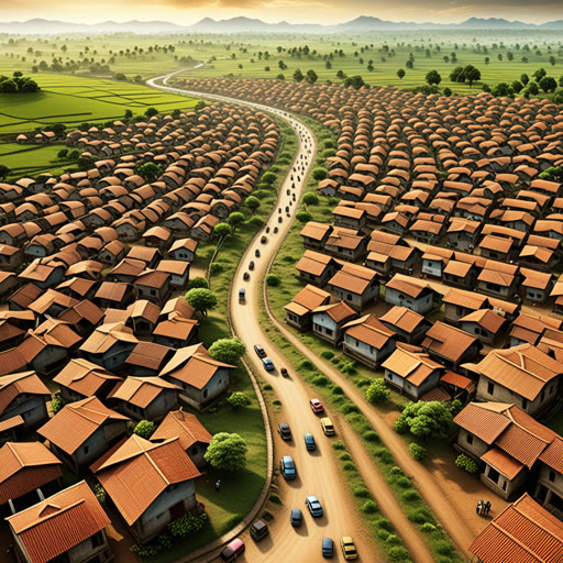 កាលពីមួយកាល មានភូមិតូចមួយមិនឌិតកាលពីភ្លើង ភុតធ្លាក់កូរៗ មិនពីចន្លោះការសំរាប់កំរិតសូមករឺយ៉ាង។ ថ្ងៃមួយ រាជរដ្ឋាភិបាលសម្រេចចិត្តចាប់ផ្តើមការដោះស្រាយទីក្រុងក្នុងតំបន់របស់ពួកគេ។ ដំបូងភូមិសាស្ដ្រៗគឺមានការកនុតកាច។ តែពេលដែលផ្លូវថ្មីនិង bâtiments ផ្ទៀងបានកើតផ្នែក សូមចាប់ផ្តើមធ្វើវាលការផ្គត់ផ្គង់ភាពចូរ។ វានាំឱ្យមានទីផ្សារ គ្រូសាលាអាន និងជីវិតការងារដូចមនុស្សកំណត់។ នៅពេលនេះ ពួកគេបានស្គាល់ថាការទៅក្នុងទីក្រុងខណៈពេលធ្វើការឡើងក៏បានចូលចិត្តឱ្យធ្វើការទេ។